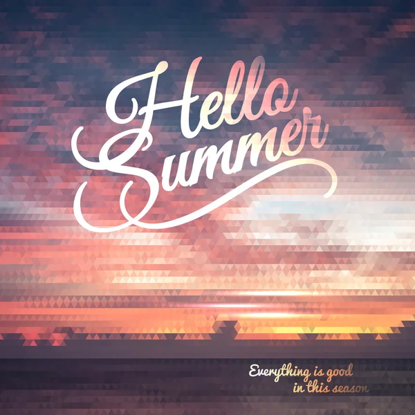 Creative graphic message for your summer design — Stock Vector