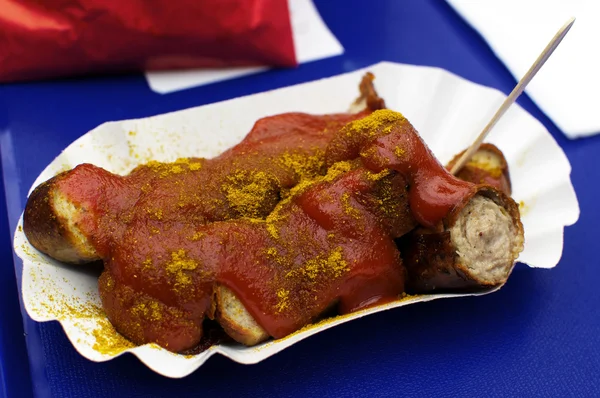 Currywurst, Currywurst — Stockfoto