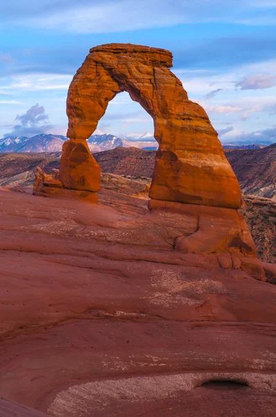 Arco delicado ao pôr do sol — Fotografia de Stock