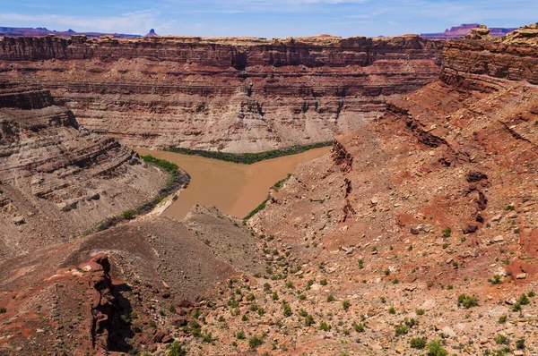 Soutok řeky Colorado a green river — Stock fotografie