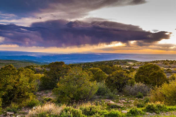 Sunset over Moab - from La Sale Mountains — Stock Photo, Image