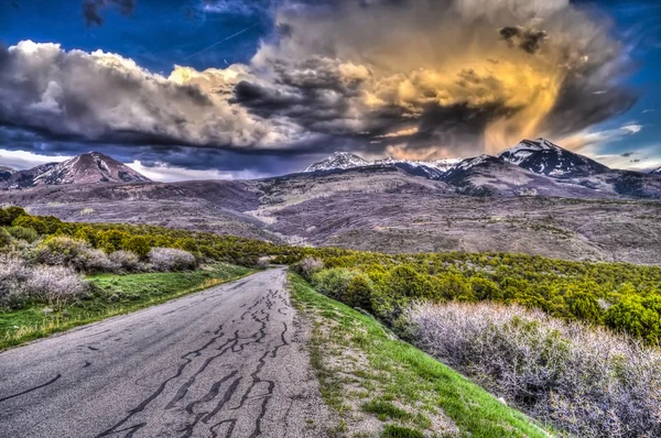 Malebnou smyčku road, la sal hory, — Stock fotografie