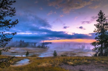 Sunrise Batı başparmak Şofben Havzası - yellowstone
