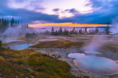 Sunrise Batı başparmak Şofben Havzası - yellowstone
