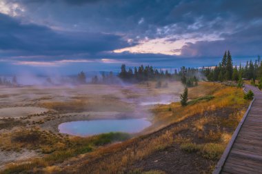 Sunrise Batı başparmak Şofben Havzası - yellowstone
