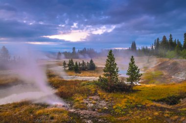 Sunrise Batı başparmak Şofben Havzası - yellowstone