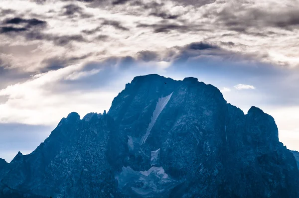 Daling van de grand Tetons boven u uit — Stockfoto