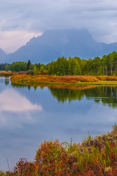 Hermoso amanecer en el Parque Nacional Grant Teton —  Fotos de Stock