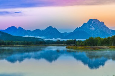 sunrise Grand teton yansıma