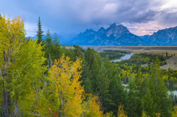 Vista del río Snake - Parque Nacional Grand Teton —  Fotos de Stock