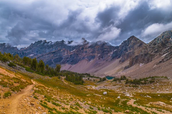 Üst boya fırçası Kanyon hiking trail — Stok fotoğraf
