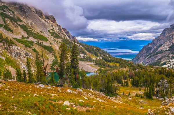 Pincel Canyon Grand Tetons — Fotografia de Stock