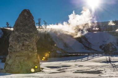 Yellowstone Winter Landscape clipart