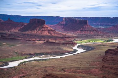 Colorado River professor valley overlook utah clipart
