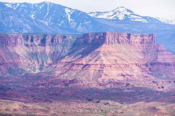 Dôme Plateau professeur vallée surplombent utah — Photo