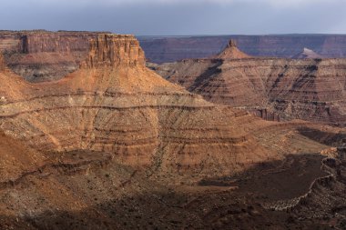 marlboro noktası canyonlands utah yakınlarında güzel gün batımı