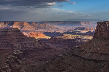marlboro noktası canyonlands utah yakınlarında güzel gün batımı