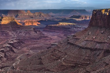 marlboro noktası canyonlands utah yakınlarında güzel gün batımı