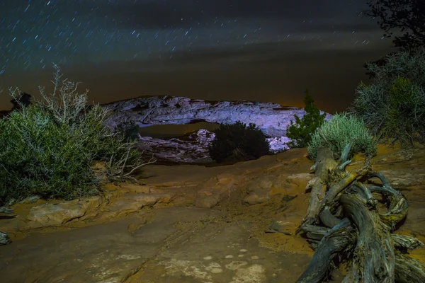Mesa arch v noci — Stock fotografie