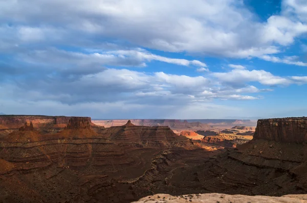 Krásný západ slunce u bodu canyonlands utah marlboro — Stock fotografie