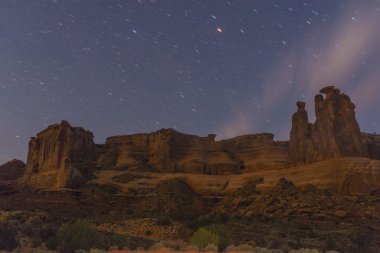 Arches National Park at Night clipart