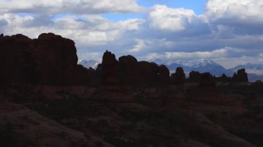 Arches Ulusal Parkı la sal Dağları ile