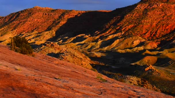 Arches Ulusal Parkı la sal Dağları ile — Stok video