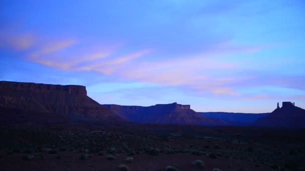 Utah táj, naplemente, lassú pásztázás — Stock videók
