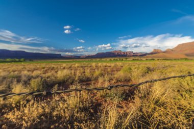 dikenli tel günbatımı fisher mesa üzerinden 