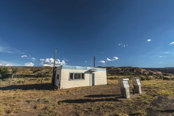 Distributore di benzina abbandonato vicino alla città fantasma di Cisco Utah — Foto Stock