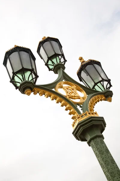 Lamppost on Westminster Bridge London UK — Stock Photo, Image