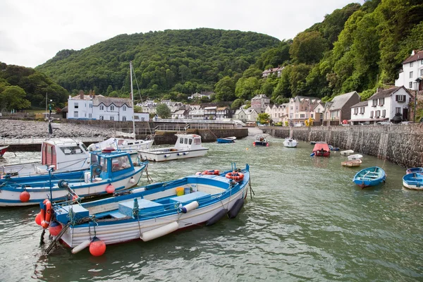 Lynmouth harbour devon İngiltere'de