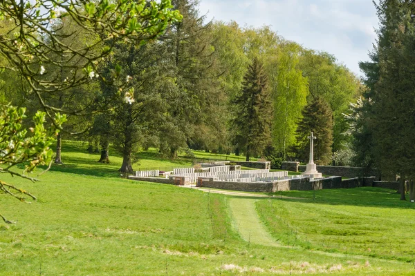 View of Y-Ravine cemetery for the Royal Newfoundland Regiment — Stock Photo, Image