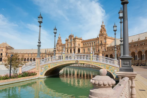 Sevilla Spanyolország plaza de espana — Stok fotoğraf