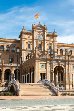 Sevilla Spanyolország plaza de espana
