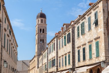 Dubrovnik plaza stradun sokak seviyesinden