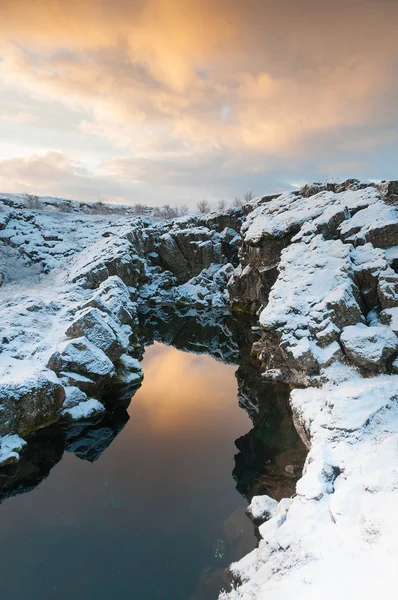Þingvellir nationalpark Island — Stockfoto