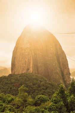 sugarloaf dağ rio de janerio Brezilya akşam manzarası