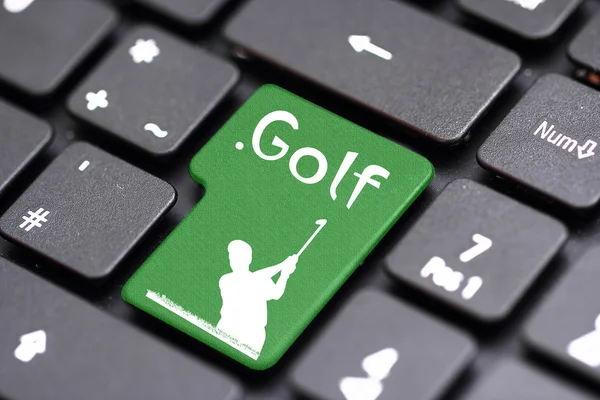 Golf on a key — Stockfoto