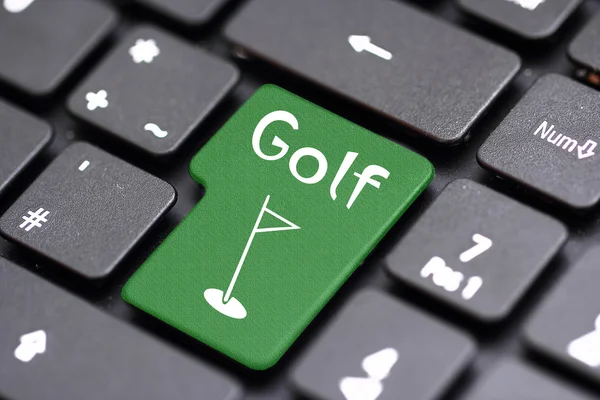 Golf on a key — Stockfoto