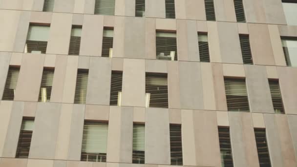 Landscape Modern Office Building Sideways Movement Camera Moves Sideway Right — Vídeo de Stock
