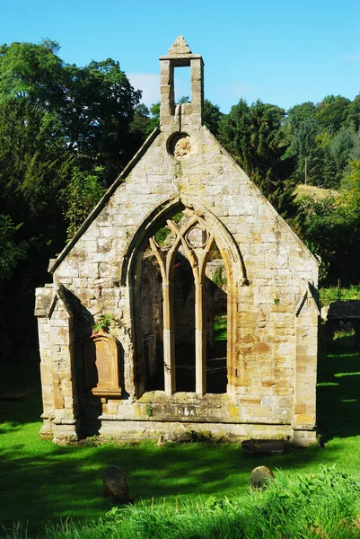 South facing belltower of Temple old church ruin 14th century — Stock Photo, Image