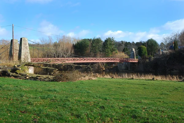 Ponte suspensa de Kalemouth — Fotografia de Stock