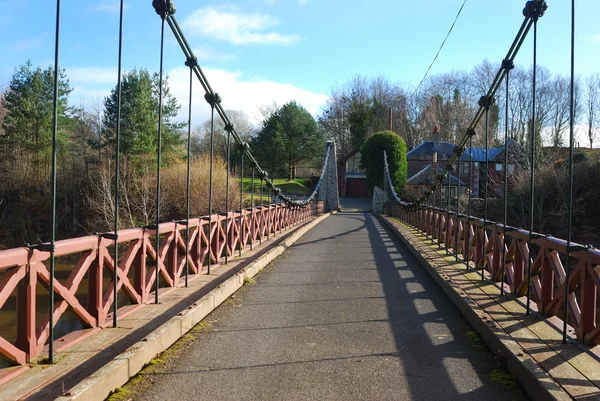 Ponte suspensa de Kalemouth — Fotografia de Stock