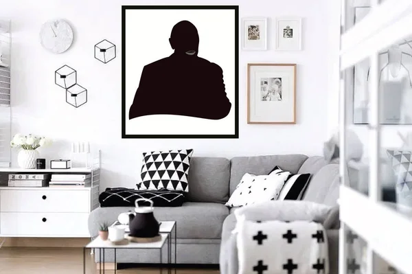 Silhouette Pastor Brian Houston Hillsong Church, può essere utilizzato per il web, collezione o decorazione — Vettoriale Stock