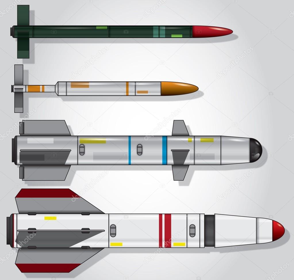 Custom air to surface missiles vector set