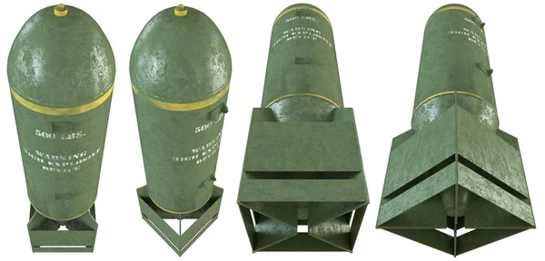 3d old bombs set — Stock Photo, Image