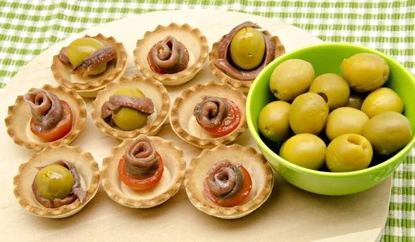 Snacks of olives — Stock Photo, Image