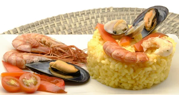 Vis paella — Stockfoto