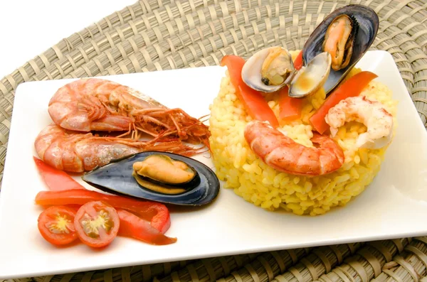 Seafood Paella — Stock Photo, Image